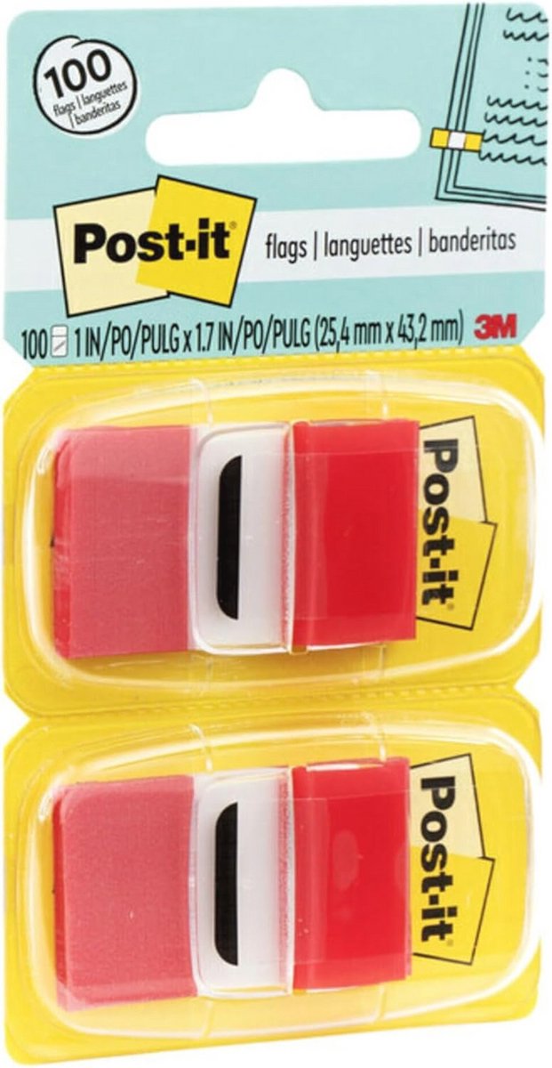 Markeringsvlaggen Dispenser Set - Rood, 50 Vlaggen per Dispenser, 12 Dispensers