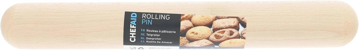 Houten Deegroller 28,5 cm - Ideaal voor Bakwerkzaamheden en Deeg