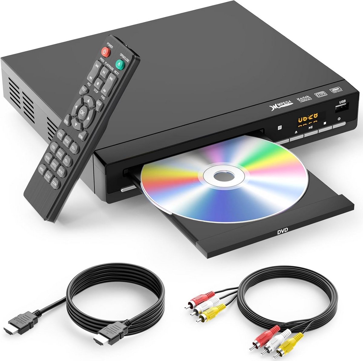 Regiovrije DVD-Speler met HDMI en CD-ondersteuning voor Thuissysteem