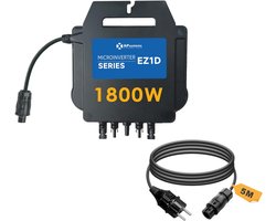 1800W Micro-omvormer Plug & Play met WiFi en Bluetooth voor Balkonkrachtcentrale