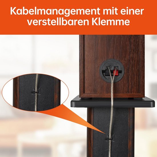 Houten Luidsprekerstandaards 15 cm (6 inch) - Zware Desktop Ondersteuning voor Studio & HiFi Monitoren — afbeelding 5