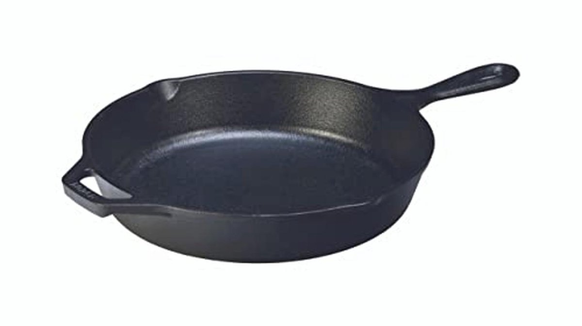Gietijzeren Braadpan 30cm - Rond, Zwart Met Handgreep