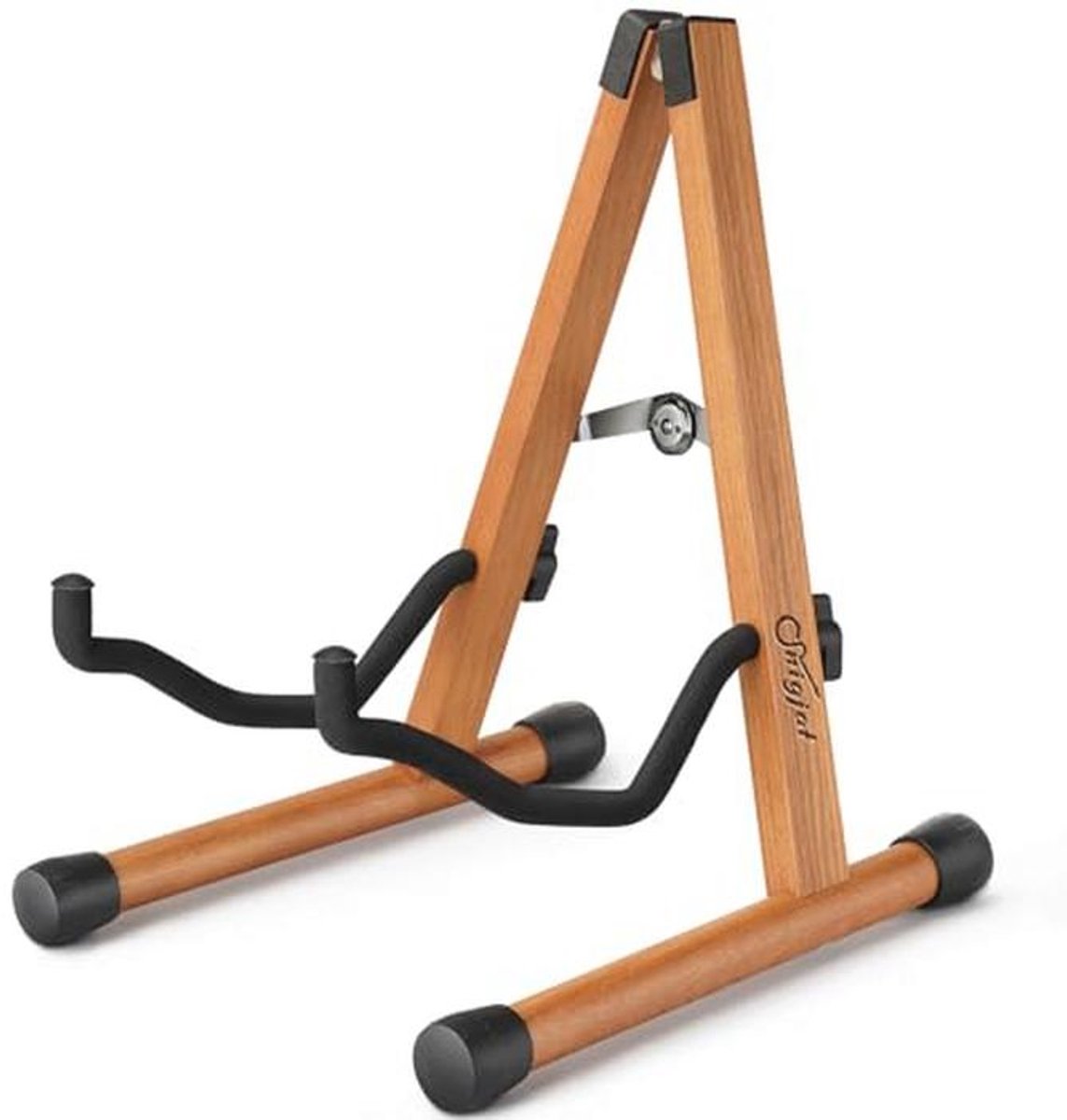 Opvouwbare A-frame houten gitaarstandaard voor akoestische en elektrische gitaren