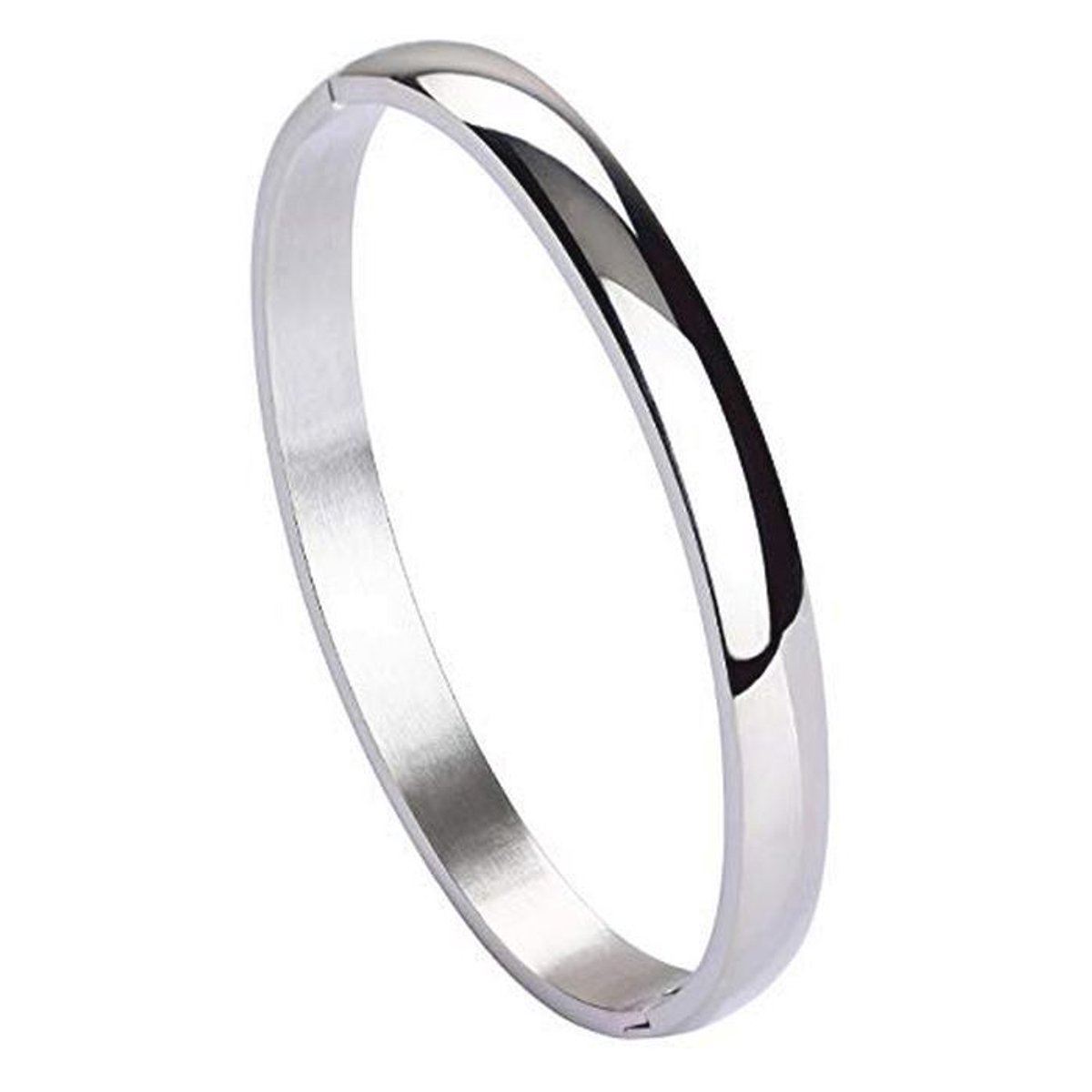 Roestvrij Stalen Vintage Armband voor Dames - Gepolijste Sluiting en Verstelbaar Design