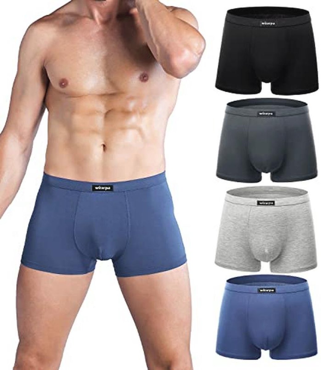 Ademende modal-microvezel boxershorts voor heren - Multipack