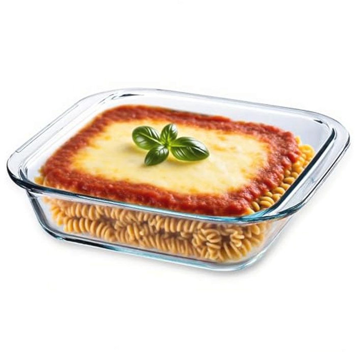 Glazen mini-ovenschaal 0,5 l – Hittebestendige bakplaat voor oven, magnetron en airfryer