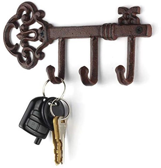 Wandgemonteerd Sleutelrek Voor Entree Comfify Sleutelhouder Keys Aan De Wand Gemonteerde Westerse 4 Sleutelhangers Decoratief Gietijzeren Sleutelrek Met Schroeven En Ankers 6x8 Ca 1506 04 Rustiek Blauw 750755281 Inclusief Schroeven