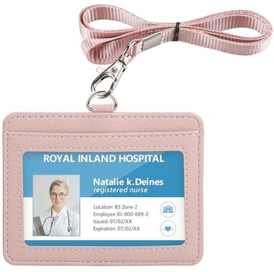 Lanyards voor ID-badgeshouder, SANTLET siliconen ID-badgehouder