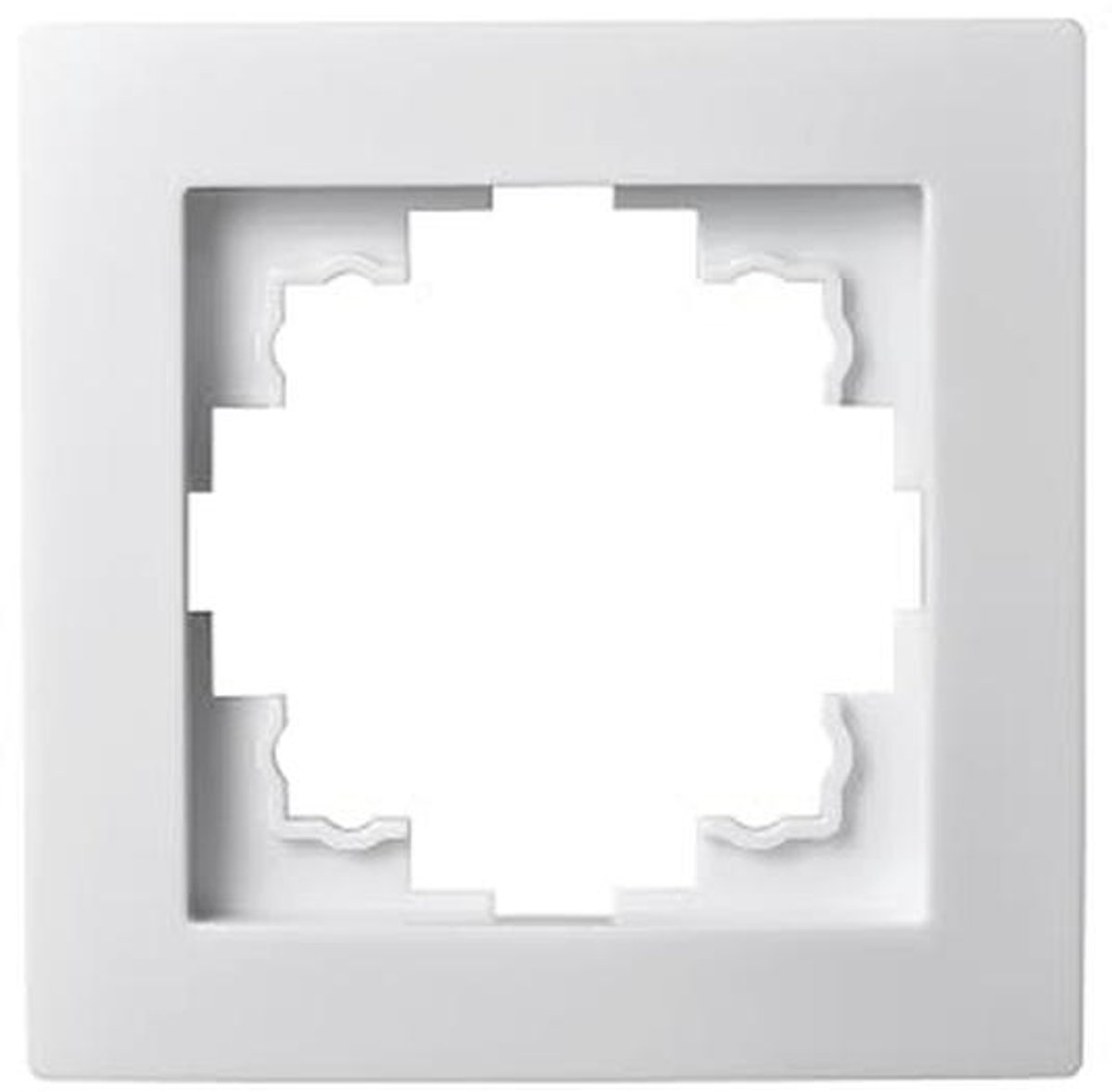 Enkel Lichtschakelaar Frame - Wit Mat Kunststof