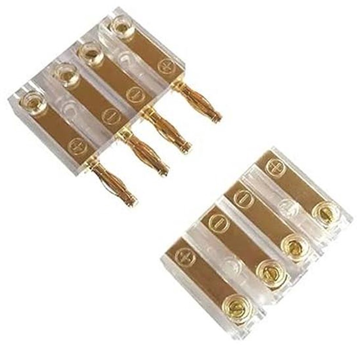 4-polige banaanstekker kabelconnector voor luidsprekers en subwoofers