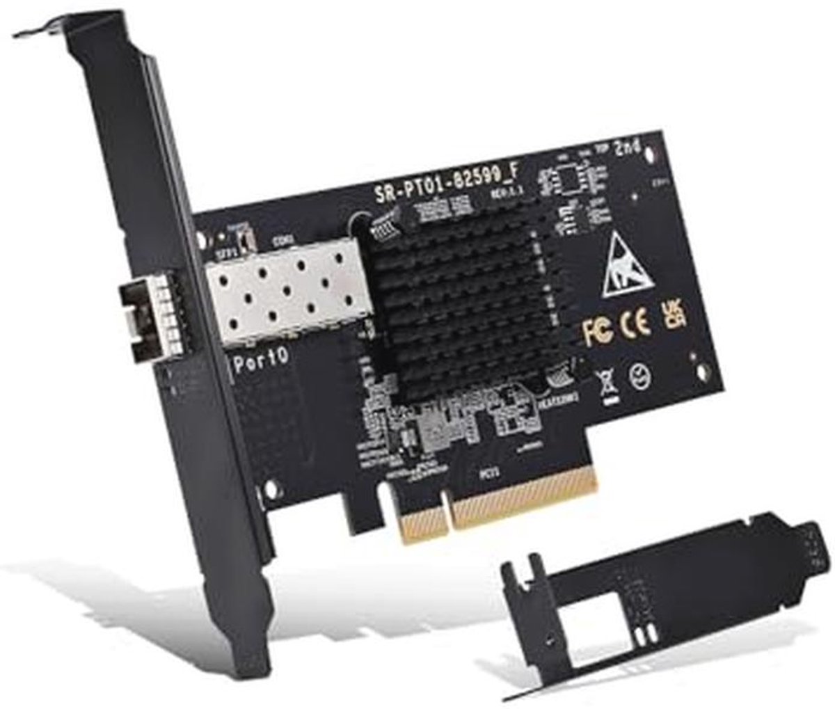 Image of 10 Gb SFP PCI-e Netwerkkaart met 10 Gbps Ethernet-adapter en SFP+ poort