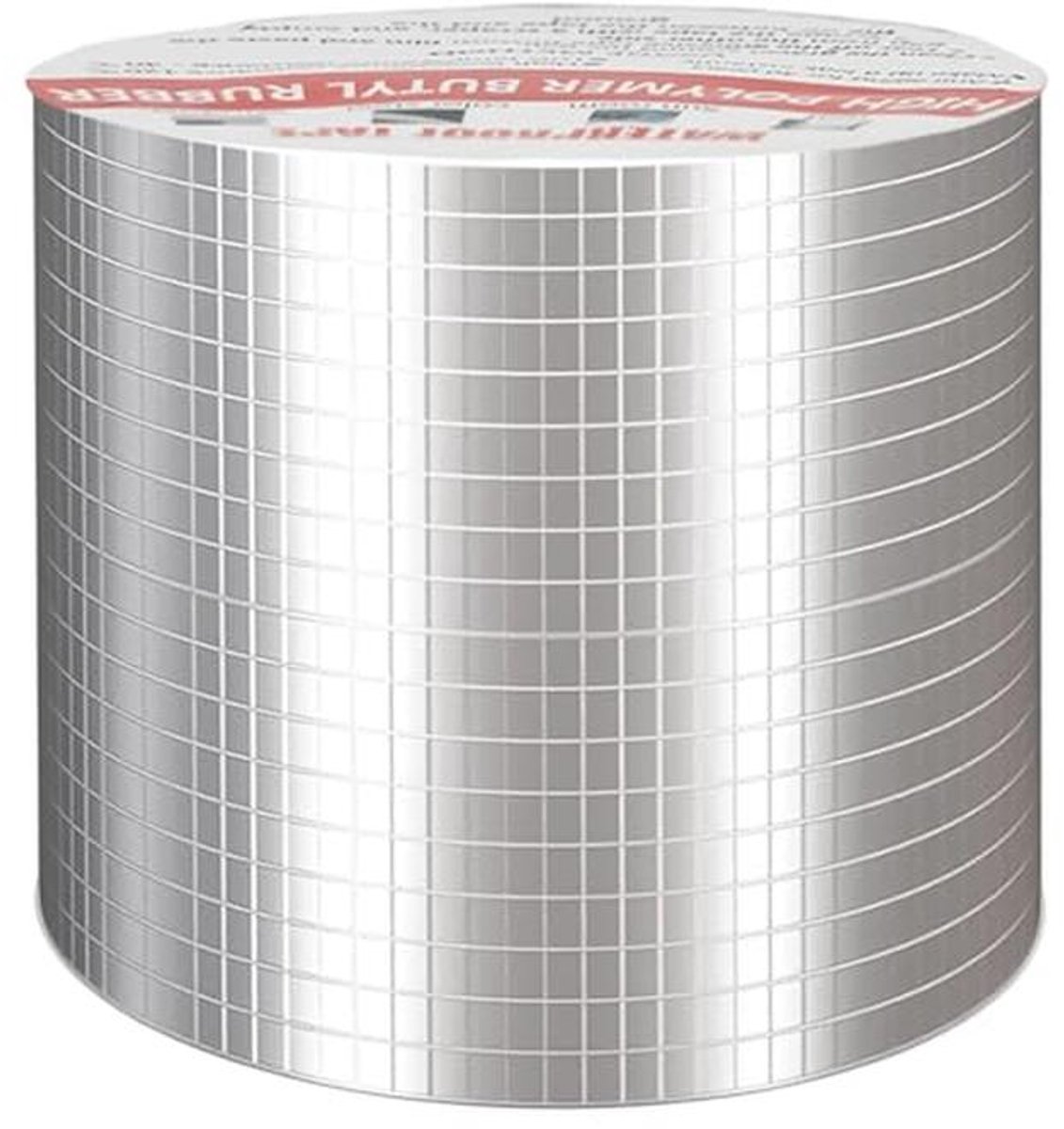 Waterdicht Afdichtband voor Daklekkages en Oppervlaktescheuren - Butylrubber en Aluminiumfolie - 5 m x 10 cm x 1 mm