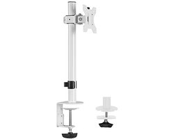 VIVO STAND-V001CW Enkele 13 tot 38 inch LCD-monitor Heavy Duty bureaumontagestandaard, geschikt voor 1 standaard tot ultrawide scherm tot 38 inch, wit