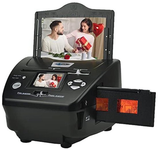 Digitale 4-in-1 fotodia- en filmscanner met 8,1 megapixels en 2,4 inch ...