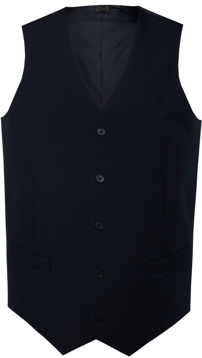 Men Plus - Heren - Bodywarmer business mix & match Porto - Navy blauw - Maat 62