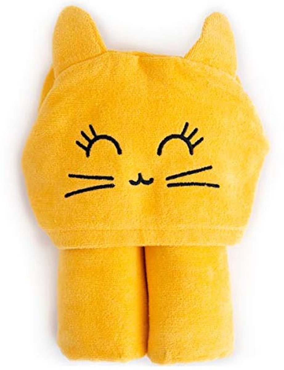 Baby Badcape met Kap - Badhanddoek voor Baby's 0-2 jaar - Geel