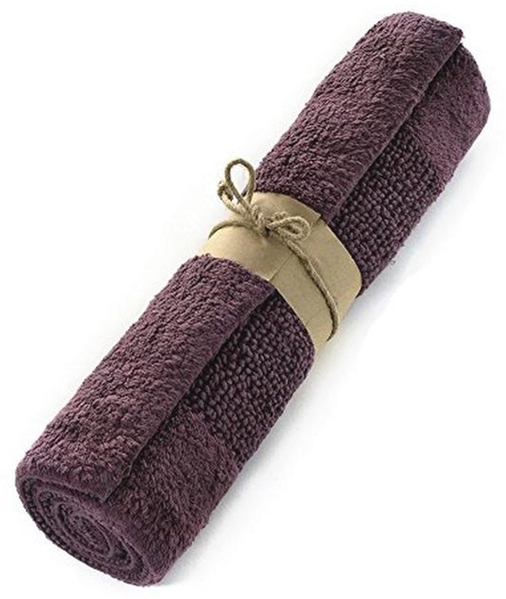 Badmat 50 x 80 cm - kleur aubergine