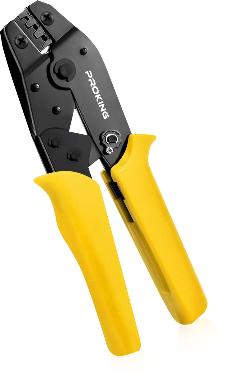PROKING Proffesionele Krimptang - Ratel - Kabelschoentang - Ferrule crimping tool - Kabelschoen - Tang - Gereedschap - Kabel schoen - 1 stuks