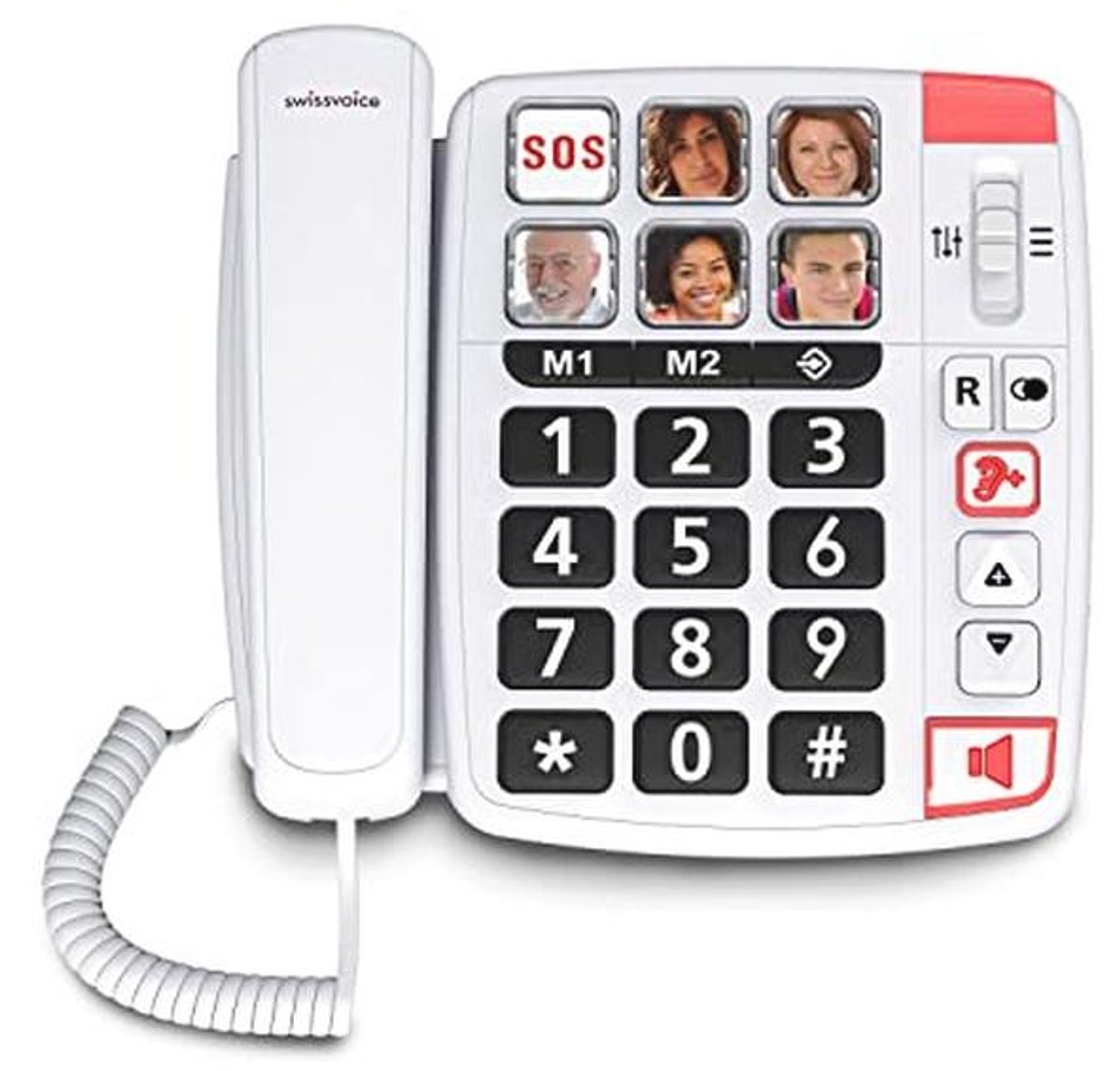 Draadloze Vaste Telefoon met Antwoordapparaat en Grote Toetsen