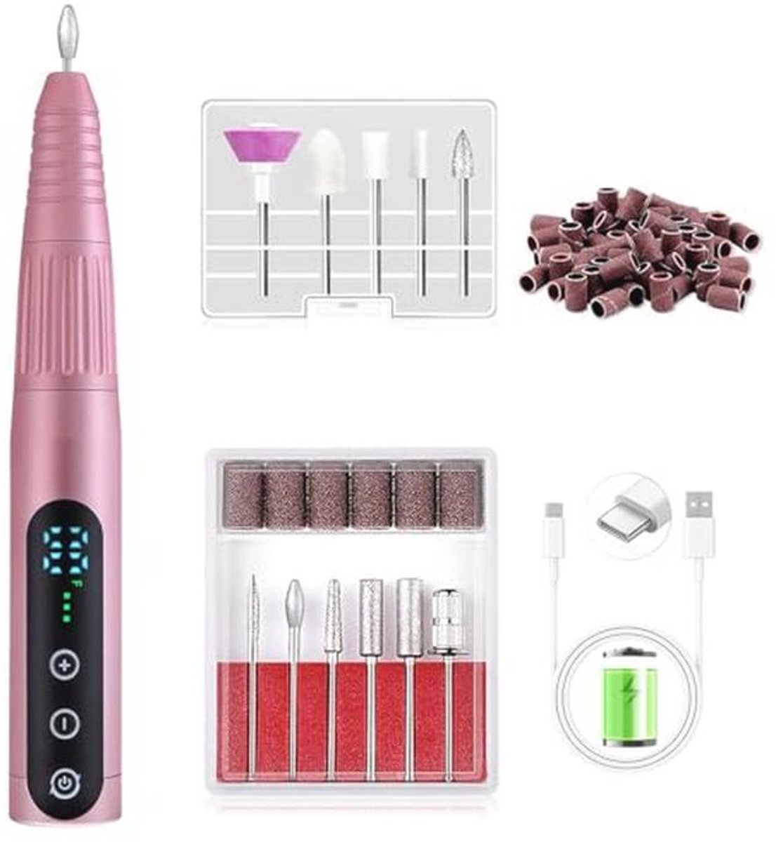 Draadloze Nagelboor 35000 RPM - Professionele Manicure en Pedicure Vijl voor Thuisgebruik