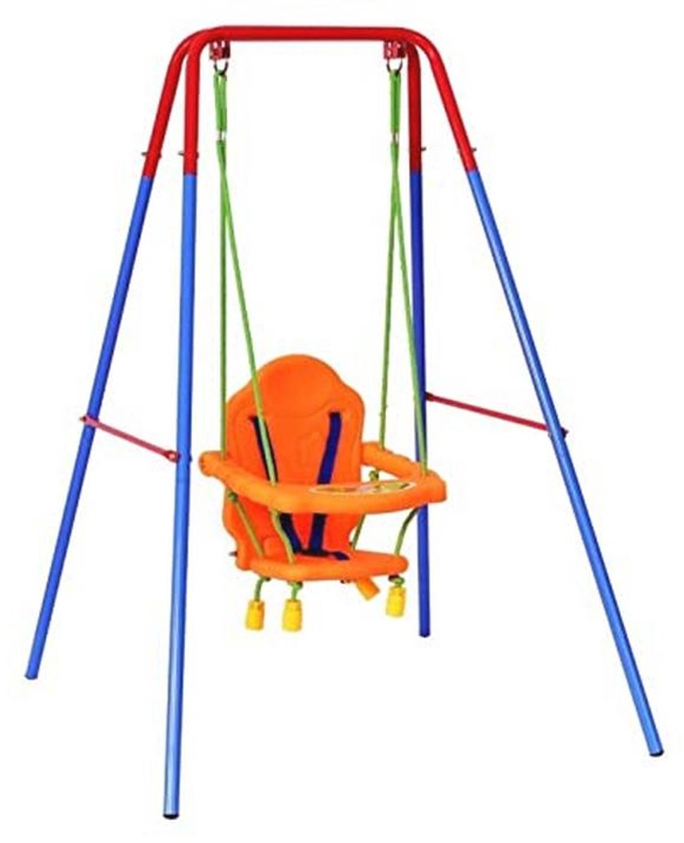 3-in-1 Babyschommel voor Binnen en Buiten, Met Metalen Standaard