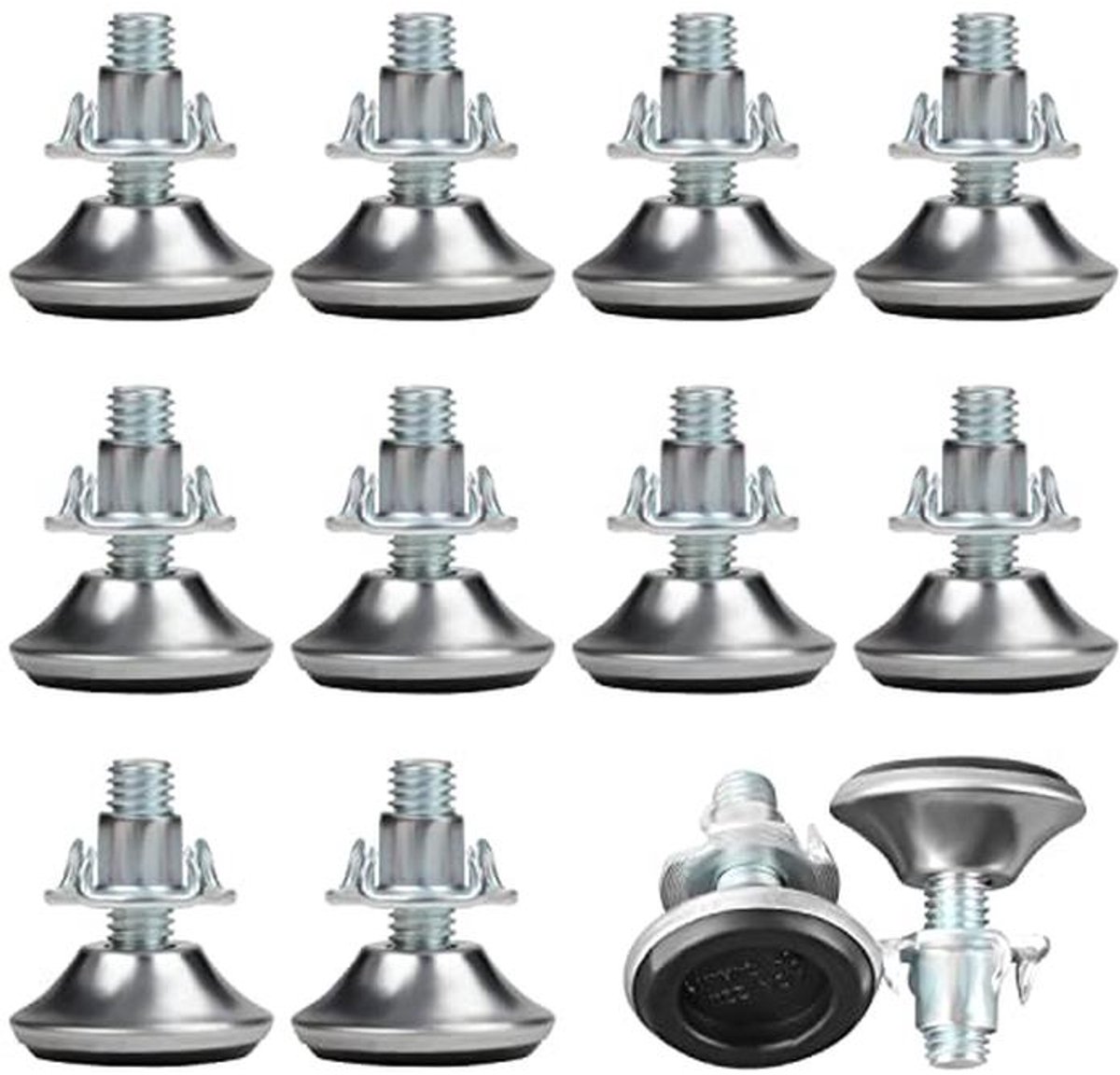 12-Pack Verstelbare Meubelverhogers voor Tafel, Stoel, Bank en Bed
