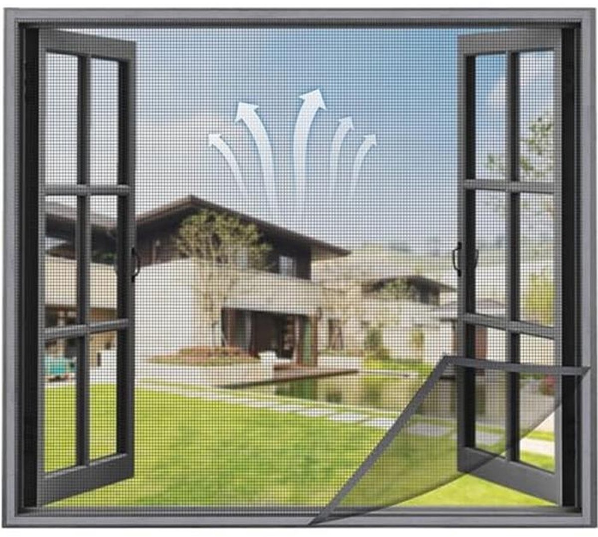 Hor voor dakramen en openslaande ramen 140x195 cm - Effectieve bescherming tegen insecten