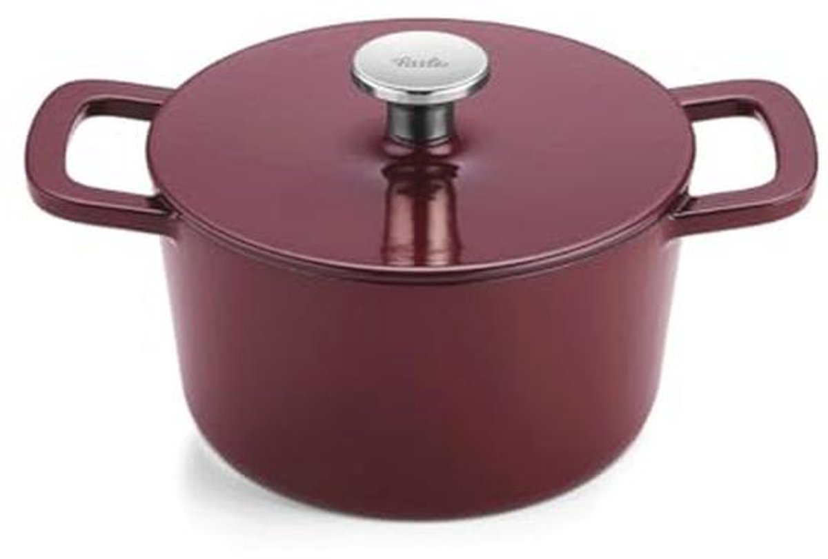 Emaillierte Gietijzeren Casserole met Aroma Star Functie - 20 cm