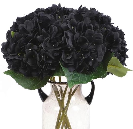 Hortensia kunstplant 40cm - blauw
