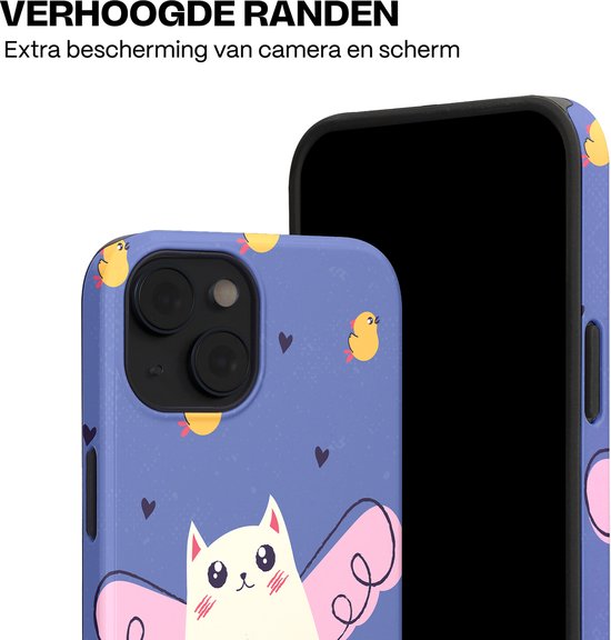Casetastic Hoesje Geschikt voor Apple iPhone 14 Magsafe - Stijlvolle Beschermende Duo-layer Case - Kuikendief