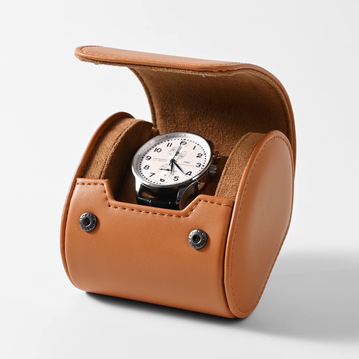 Luxury PU Leather Watch Roll - Travel Case - Opslag - Cadeau - Kerstmis - Verjaardag - Bruin