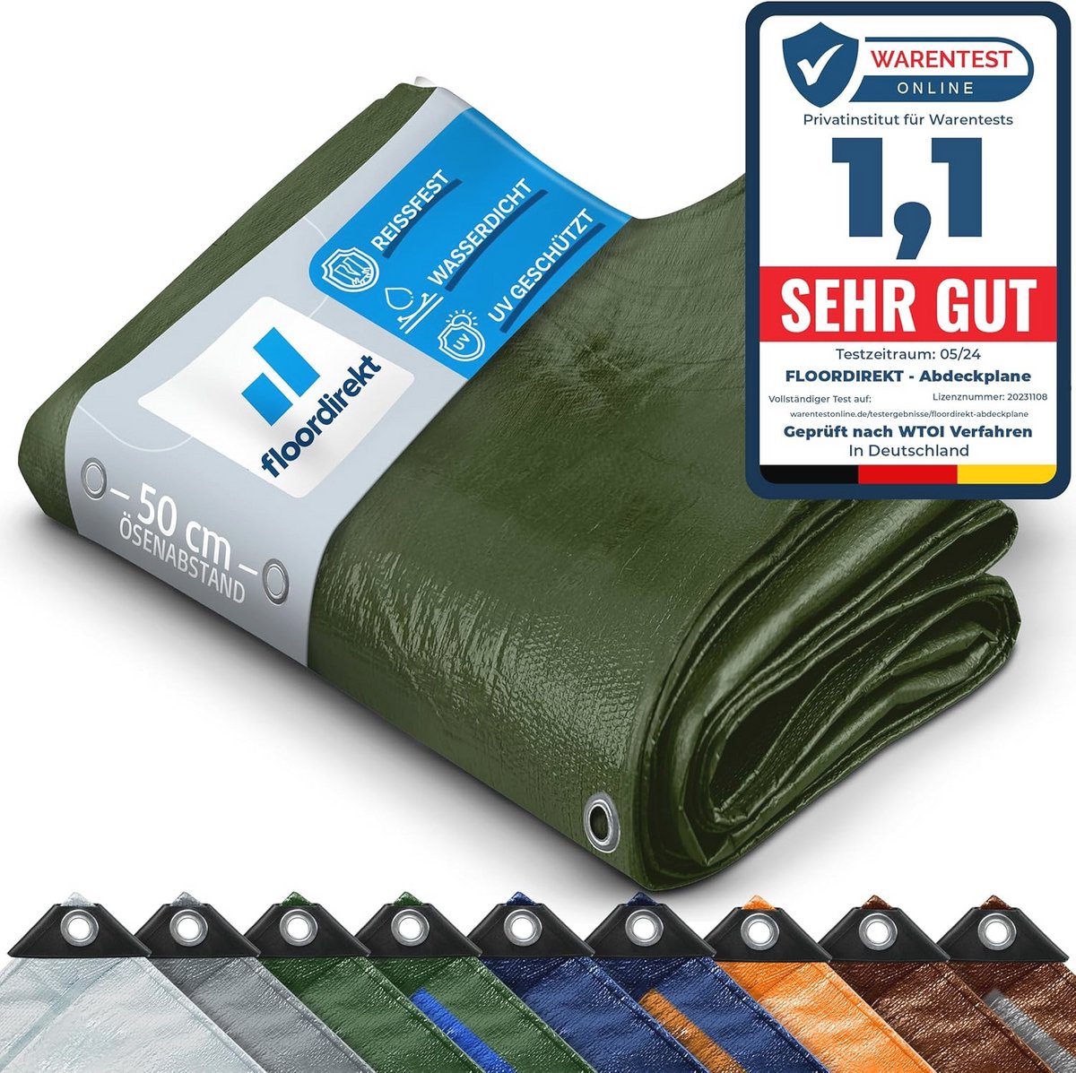Waterdichte Beschermzeil voor Buiten en Camping - Multifunctionele Tarpaulin in Diverse Maten en Kleuren