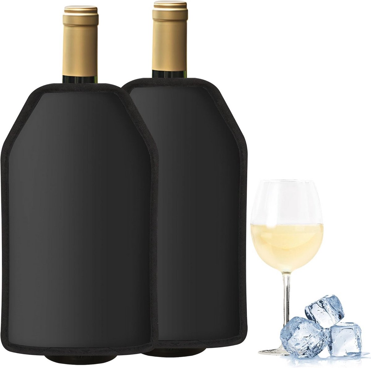 Snelle Wijnkoeler - 2x Isolerende Koeltas voor Champagne, Bier en Drankjes