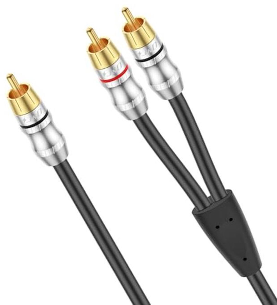 RCA Kabel Y-Splitter 1 Male naar 2 Male - 3 Meter Stereo Audio Kabel voor Subwoofer en Home Cinema