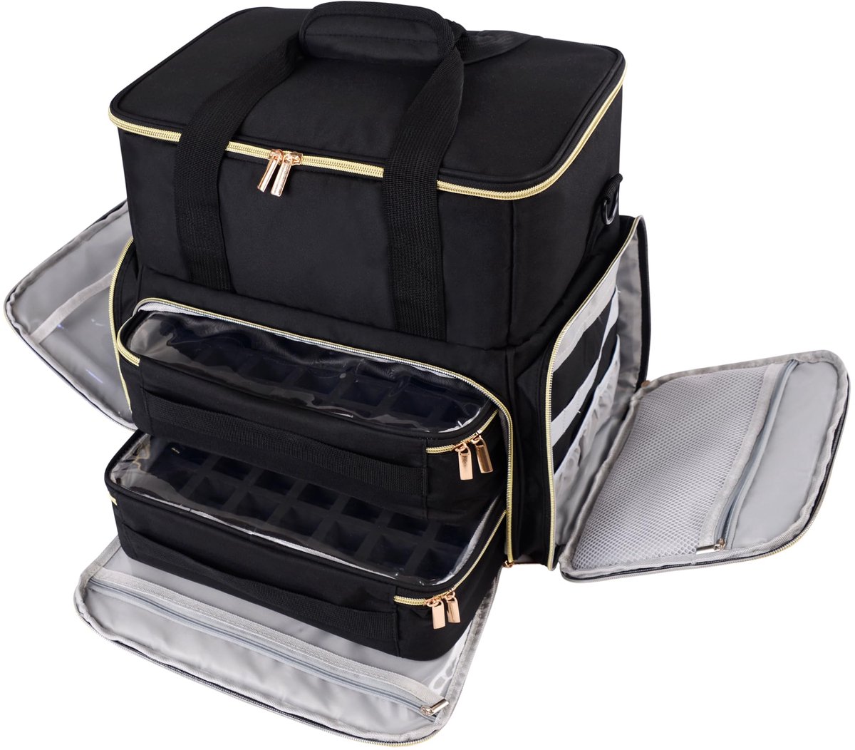 IMPERATORIS® Nagellak Organizer – Opbergkoffer met Vakverdeling – Nagellakpotjes – Multifunctionele Opbergkoffer – Ook Geschikt als Naaigarenopbergkoffer