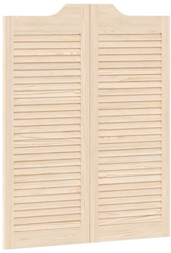 DraaiDeur | Voordeuren louvredesign 1-paar 100x80 cm massief grenenhout