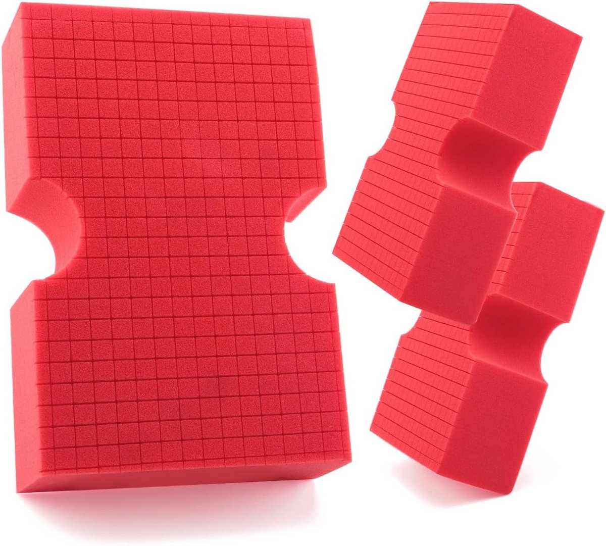 Grote Krasvrije Autowasspons 3-Pack - Duurzame Multi Use Reinigingsspons voor Auto