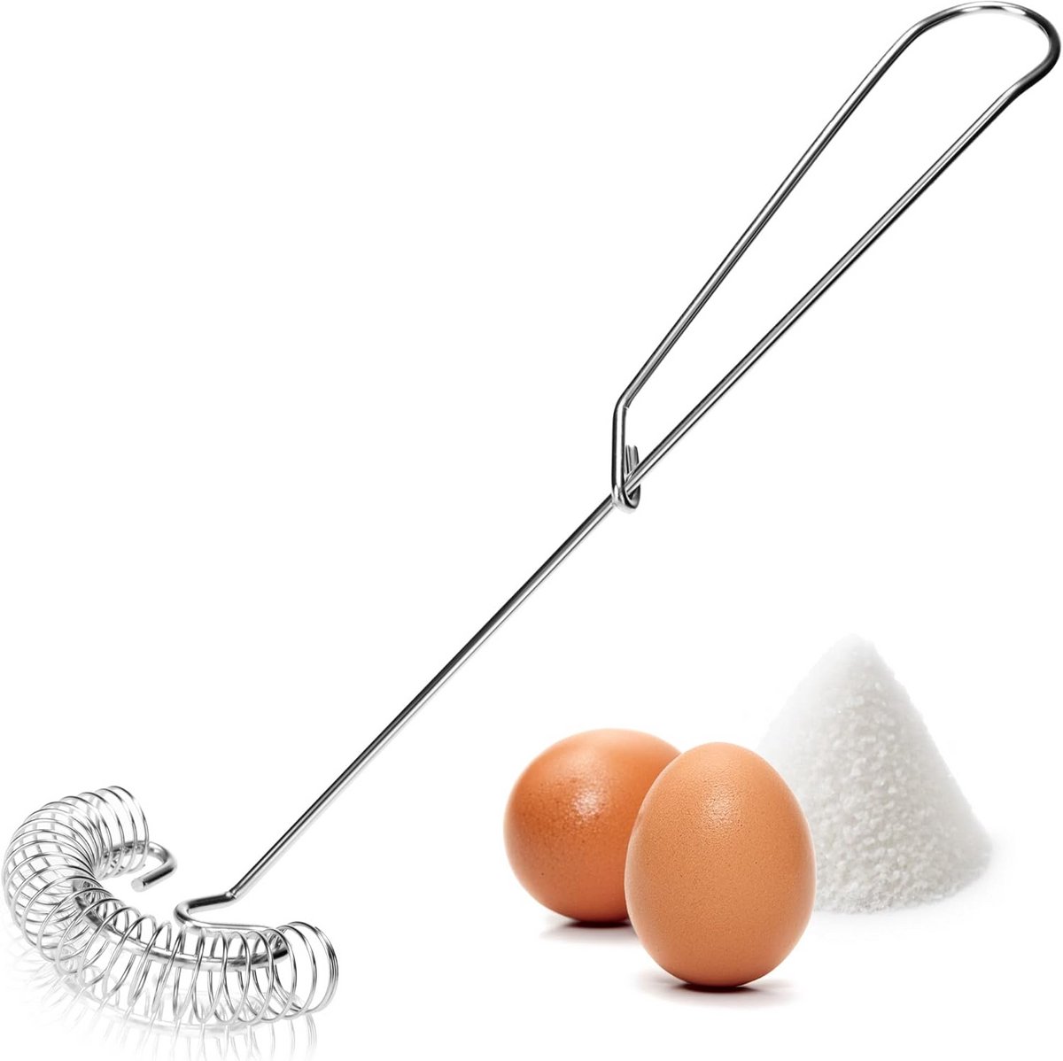 Spiraalgarde van roestvrij staal voor het maken van sauzen, roeren en opschuimen