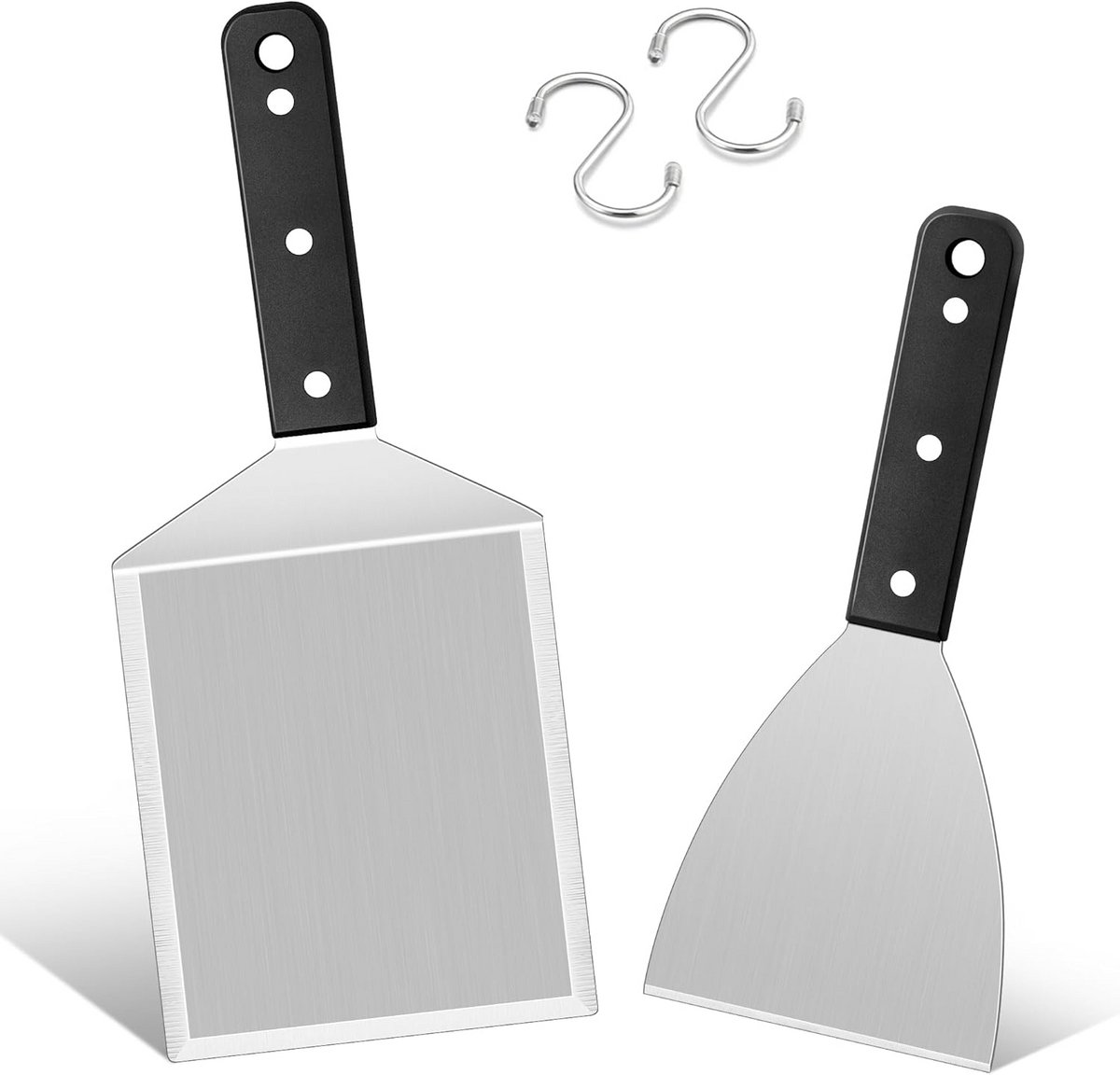Grillspatel Set met S-haken - 2 Stuks van ABS Kunststof