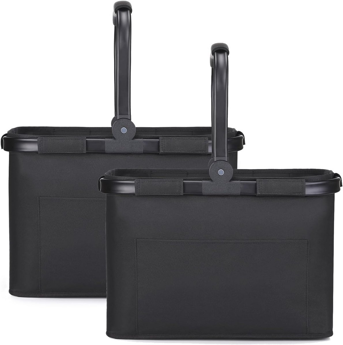 Opvouwbare Boodschappenmand - Set van 2 - Ideaal voor Winkelen en Picknicken