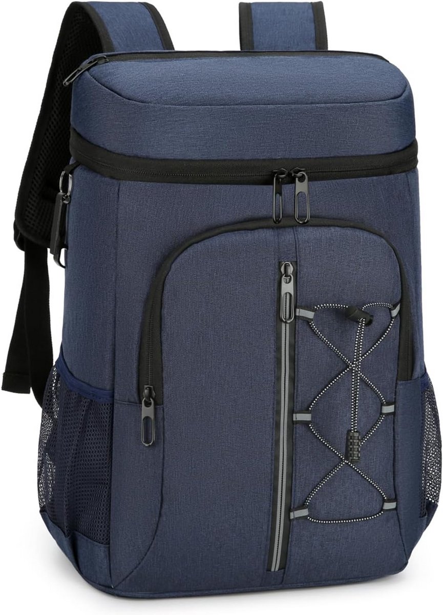 Grote Waterdichte Koelboxrugzak 28 Liter - Isotherme Rugzak voor Picknick met Flesopener