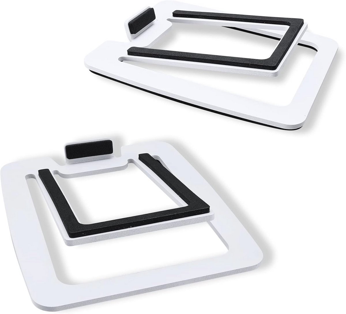 15° Hellingspecials voor Compacte Desk Speakers - Stalen Ondersteunen met Schuimvoering