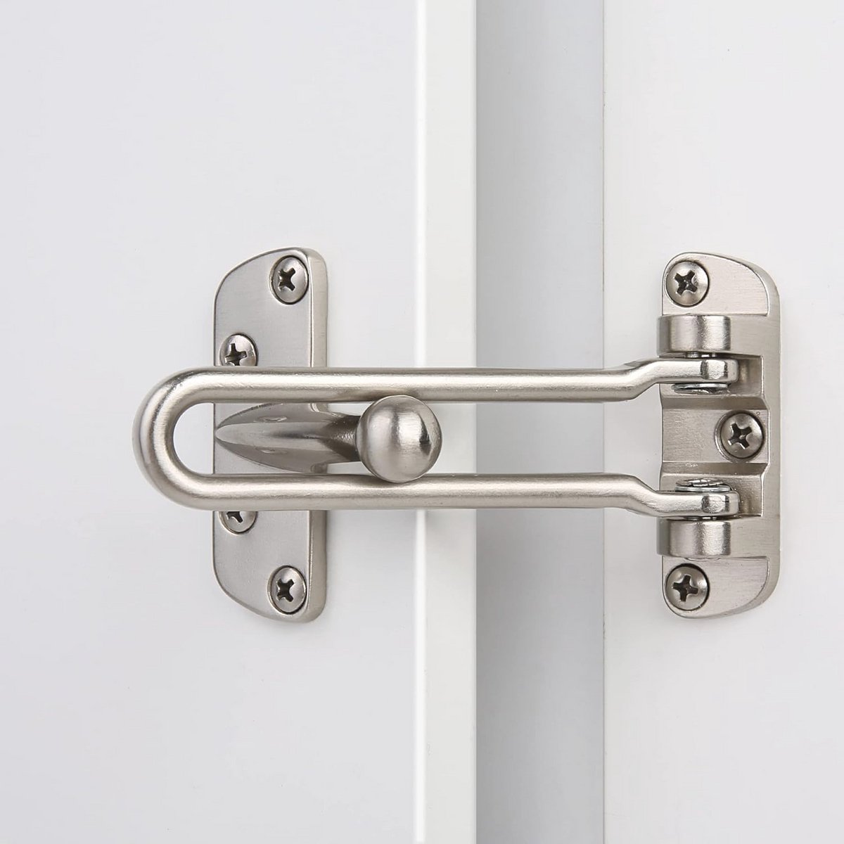 Deurvergrendeling Swing Bar | Antiroest Veiligheidsdeur Stopper voor Voor- en Interne Deuren