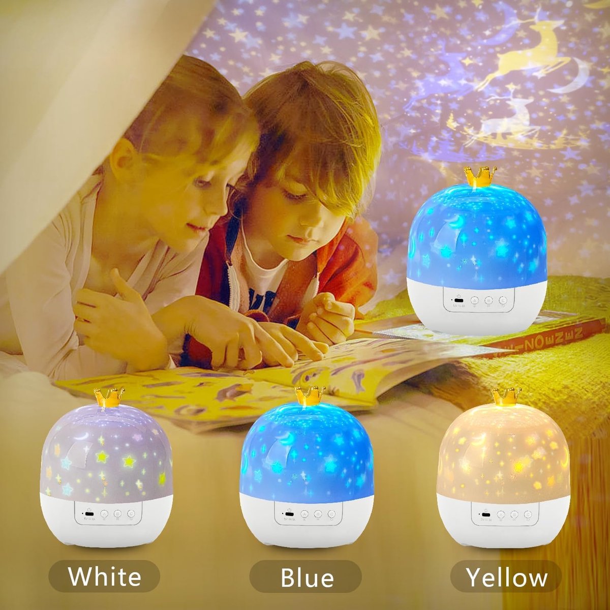 Player night light set - met afstandsbediening en bluetooth speaker - baby night light speler - geschikt voor baby - meisje - galaxy projector - geschikt voor babykamer - ter decoratie van de kamer - ingebouwde set van 21 films – foto 2