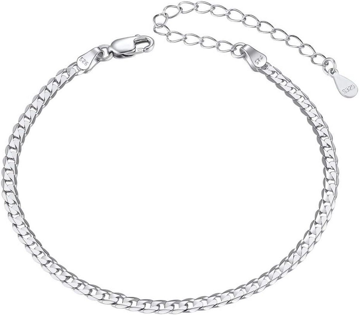 Roestvrijstalen Figaroketting Enkelbandje voor Dames en Heren - Ideaal voor Zomer en Strand