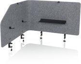 Cloison acoustique | Haut Flexiut T | 160 cm | Gris