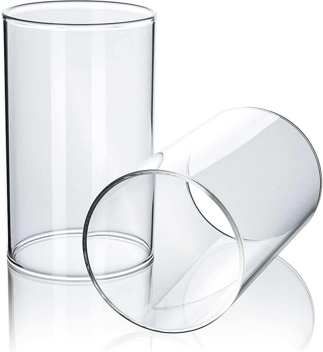 Windlichtglas voor binnen en buiten - Set van 2, 150 mm hoog, 90 mm diameter