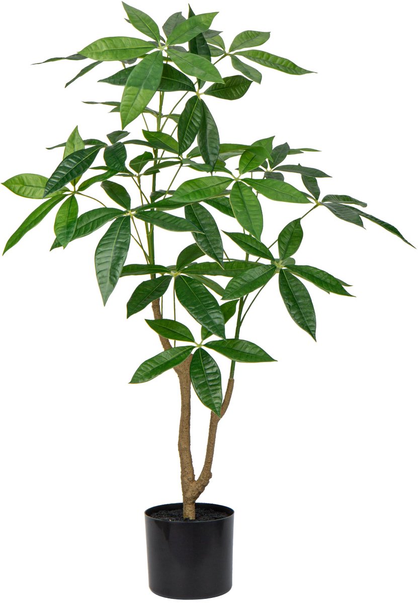 Unyqoos Natuurgetrouwe decoratieve kunstboom van 90 cm voor huis en kantoor Groen