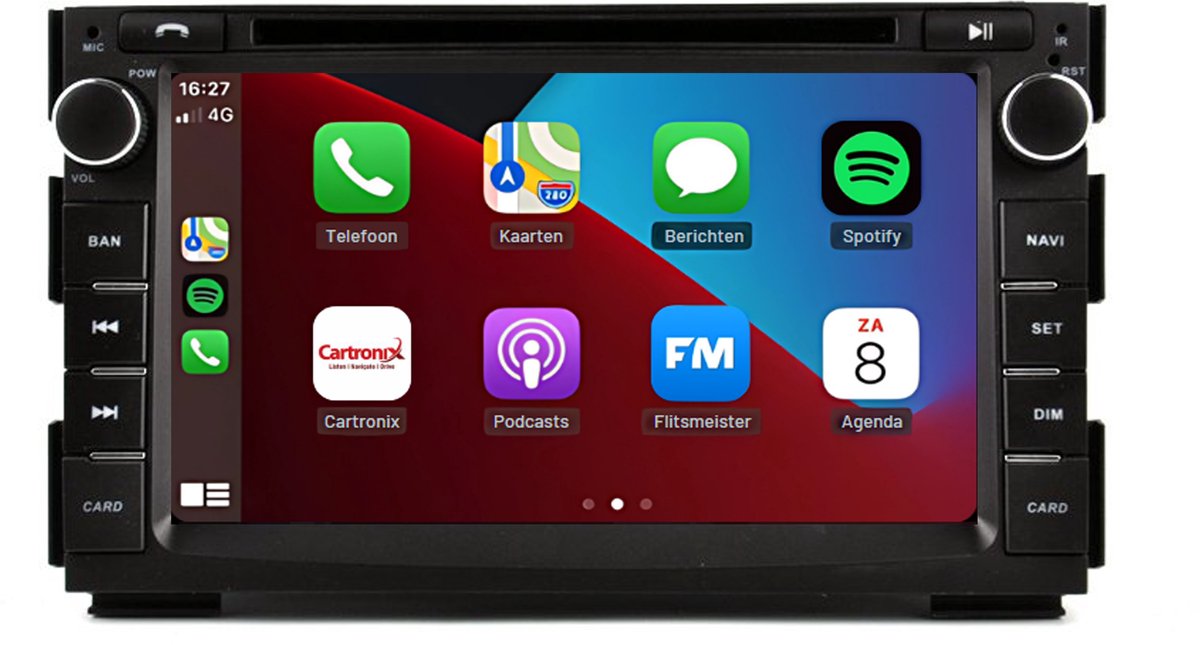 Carplay autoradio voor KIA Venga | 2010 t/m 2012 | Android 14 | Draadloos Apple Carplay & Android Auto | 4GB + 64GB | Cartronix | 2025 model | 2006 2007 2008 2009 2010 2011 2012 2013 | Bluetooth & Wifi