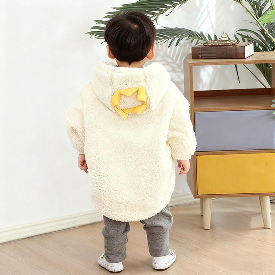 Warme Baby Poncho met Capuchon voor Kinderen 0-3 Jaar | Winddicht Fleece Buitenkleding — afbeelding 5
